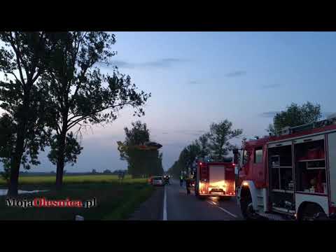 2.05.2018 Oleśnica, Dobroszyce - wypadek motocyklistów