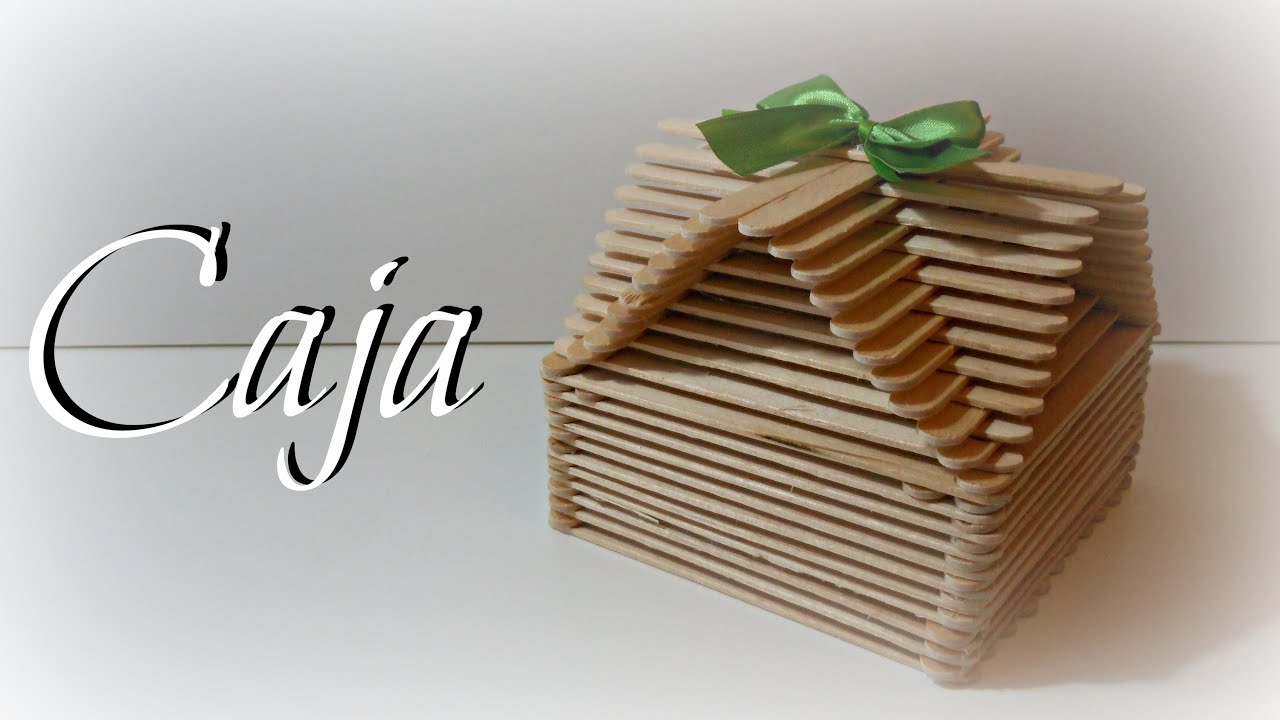 TUTORIAL: Caja fácil con palitos de madera (helados) | Caja Original | Mundo@Party