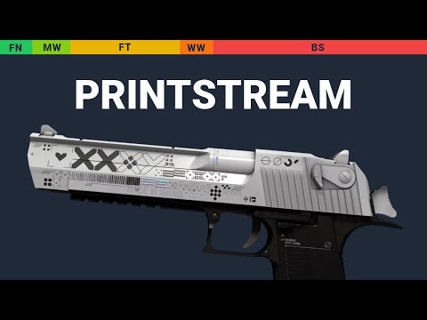 Desert Eagle Printstream - Skin Float And Wear Preview