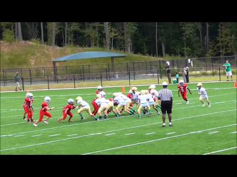 Beau Clemens #1 Archer Tigers vs Buford 8-30-14 9U GFL WR/DE/FB/RB/QB
