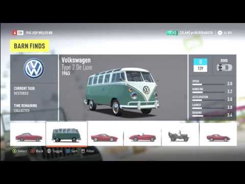 All The Barn Finds On Forza Horizon 2