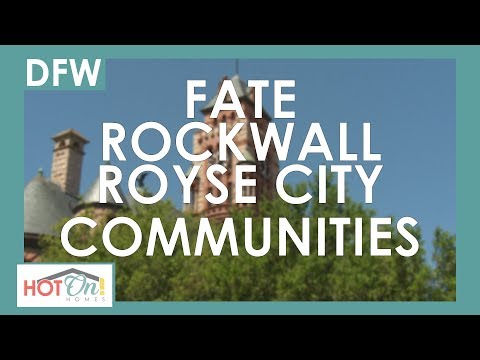 Fall in love with these fantastic new home communities in the Fate, Rockwall, and Royse City Area!