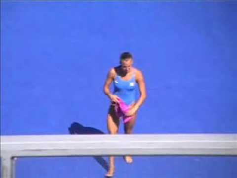 Roma09 - Cagnotto: papà Giorgio bacia Tania prima della finale 1 mt