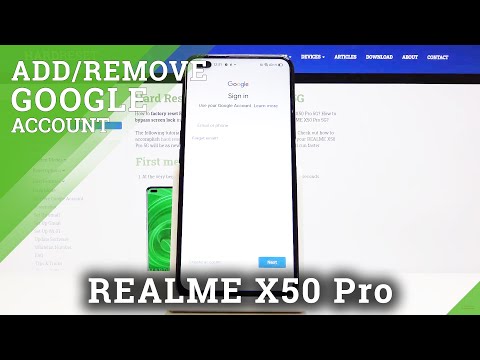 How to Remove / Add Google Account in Realme X50 Pro- Menage Google Account