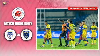 ISL 2022-23 Knockout Highlights: Bengaluru FC Vs Kerala Blasters | Kerala Blasters walk out