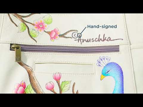 Anuschka HandPainted Leather ZipFront Hobo
