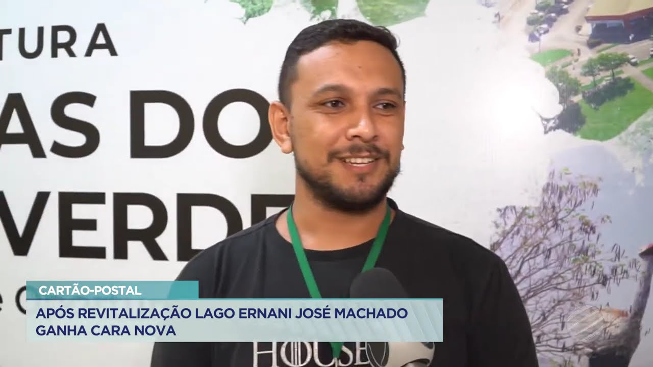 APÓS REVITALIZAÇÃO LAGO ERNANI JOSÉ MACHADO GANHA CARA NOVA