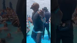 Taj living his best life at the aft pool. #carnivalvenezia