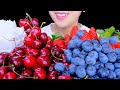 HEALTHY EATING ASMR BERRIES FRUIT PLATTER STRAWBERRIES BLUEBERRIES AND CHERRIES TracyN ASMR