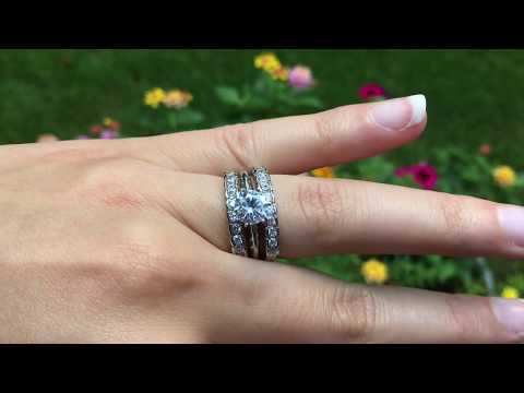 Swirl Bezel Set Ring Guard Enhancer - TwoBirch RG252-J