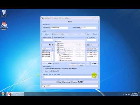Gmail Export To Multiple PDF Files Software