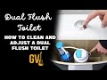 how to adjust a dual flush toilet