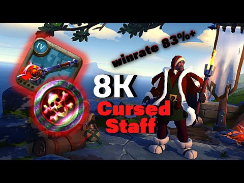 8K Cursed Staff vs 6.1 set !!! | SOLO | PVP | Corrupted | Albion Online : Winrate 83%up !!!