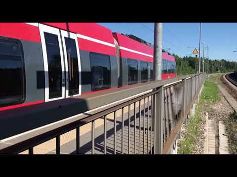 Fischbach(bei Nürnberg) mit BR442, BR 143 + x-Wagen, usw.