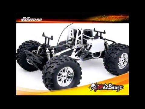 Exceed Rc 1/8th Mad Beast .28 Nitro RC Monster Truck (3-Channel Digital Pistol w/ Reverse Module)