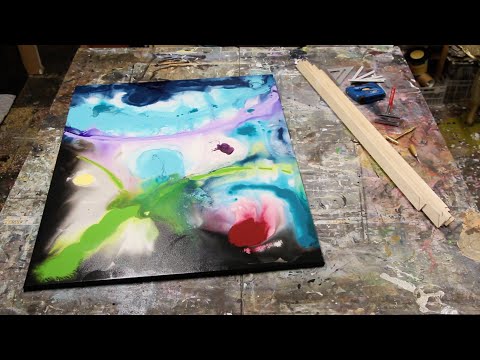 HOW TO STRETCH A PAINTED CANVAS - fast & easy on any frame and any size 🥳