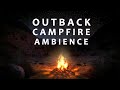 Australian Outback Campfire Ambience ASMR The Desert Sounds Of A Crackling Fire And Crickets