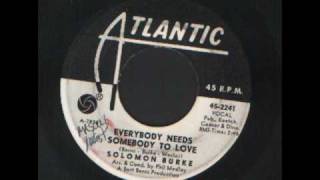 Solomon Burke - Everybody needs somebody to love - Lookin for my Baby.wmv