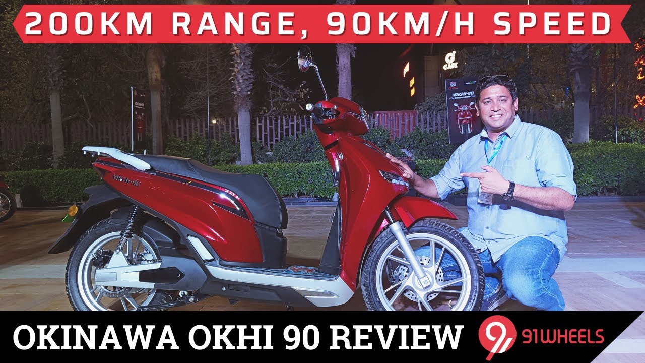 Meet the Okinawa Okhi 90 electric scooter. Now launched at a price of Rs 1.03 lakh Delhi