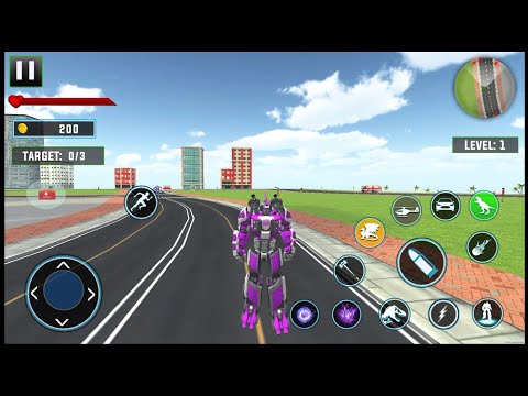 Dino Robot Games: Flying Robot - Android Gameplay