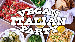 Ultimate Vegan Italian Dinner Party - Quick Easy Best Plant Based Recipes - BRUSCHETTA!!!