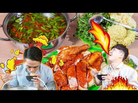Phản ứng người Hàn lần đầu ăn LẨU GÀ ỚT HIỂM Việt Nam ???