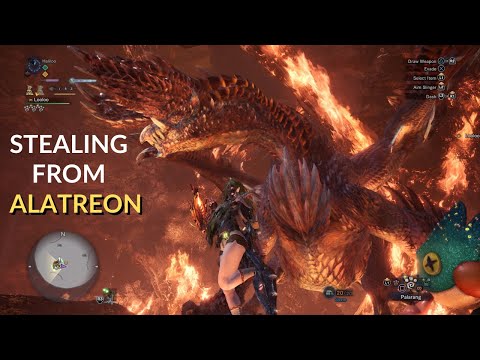Stealing from Alatreon (with Plunderblade) | MHW Iceborne