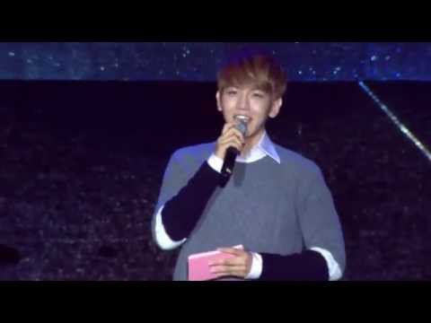 131006 EXO's Baekhyun Singing @ SHINee COMEBACK SPECIAL