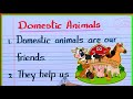 Domestic Animals Essay Write An Essay On Domestic Animals 10 Lines About Domestic Animals