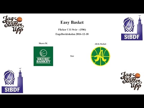 Skuru Basket (F06) mot Alvik Basket - EB - 2016-12-18
