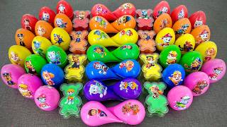Looking For Paw Patrol Eggs With Slime Coloring: Ryder, Chase, Marshall...! Relaxing ASMR Video 💖🌈