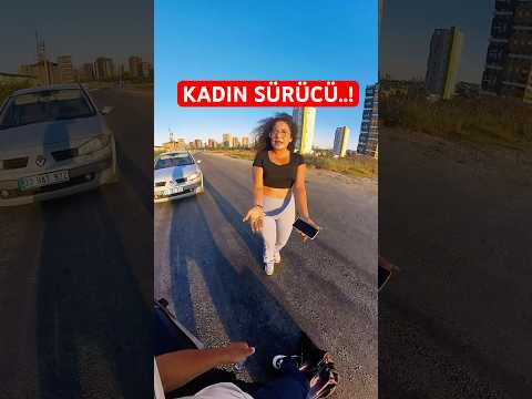 Kadın sürücü anında değişti🙊 @jevenbrus #kadınsürücü #vlog #motovlog