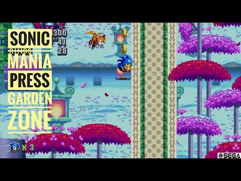 Sonic Mania | Press Garden Zone Acts 1 & 2 - Shinobi Boss!