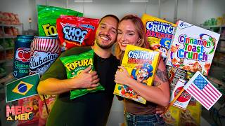 EUA X BRA: QUEM TEM OS MELHORES DOCES? FT. BRI MEIO BRASILEIRA E PEDRO |  #MEIOAMEIO #08