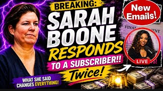 🚨😳 SARAH BOONE RESPONDS TO A SUBSCRIBER… TWICE‼️📧 WHAT SET HER OFF!