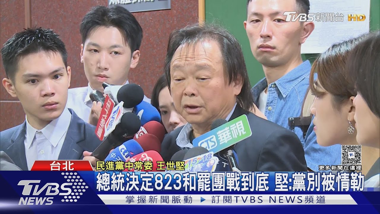 籲停止823遭圍剿 王世堅:說不出大罷免大成功