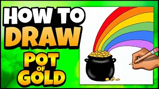 How to Draw a Pot of Gold | Saint Patrick's Day Art for Kids