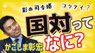 コクタイ？国対？って何？　国民民主党　かごしま彰宏