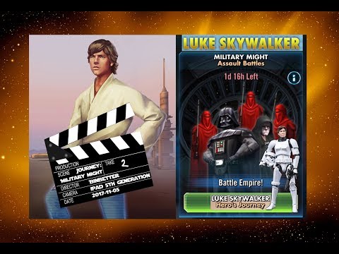 Star Wars Galaxy of Heroes: Luke’s Military Might Journey (take 2)