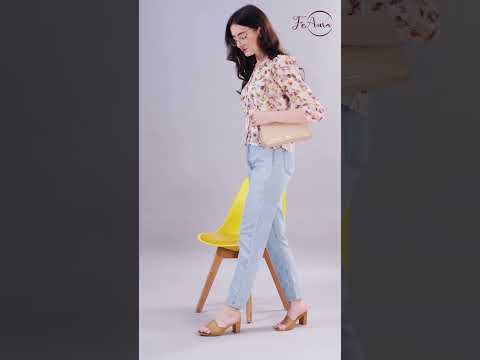 Feaura Women Off-White Sheer Chiffon Floral Printed Casual Shirt