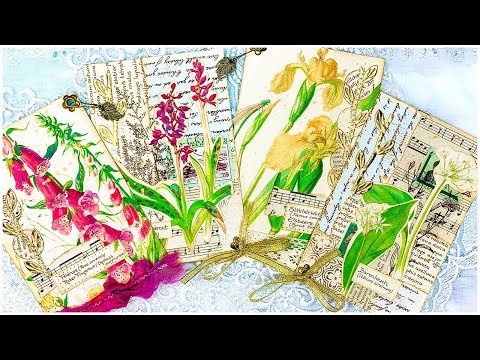 *NO DIGITALS* EPHEMERA | Edith Holden Journaling Cards and Tags | Use Your Stash! | DIY Journal