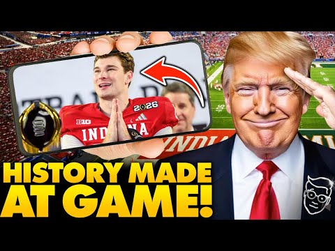 Trump SHOCKS Stadium: Walks Out to ROARS At National Championship as Winning QB Praises Jesus Christ