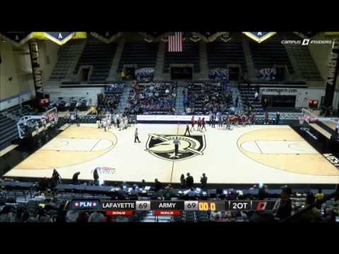 Army Women's Basketball: Janae McNeal 2OT Game Tying Shot vs. Lafayette 1-5-17