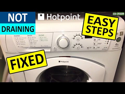 Hotpoint Washing Machine not Draining Water - Fixed