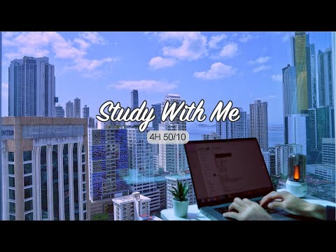 4-Hour Study with Me / Panama City Sunrise 🌅 / Pomodoro 50-10 / Relaxing Lo-Fi / Day 144