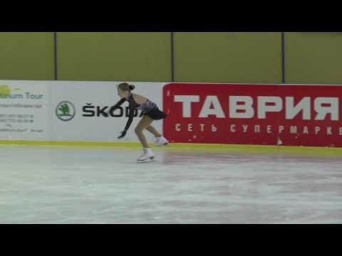 Kseniya ISAEVA(UKR),9years old, FS FINAl of UKRAINIAN CHAMPIONSHIP, Odessa 2017/ Исаева Ксения