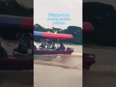 Virgen de la canoa; patrona del Municipio de Beltran #beltrán #cundinamarca #procesiones #rio