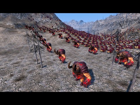 MEDIEVAL ARMY vs DEMONS | Volcano Battle | UEBS Mod