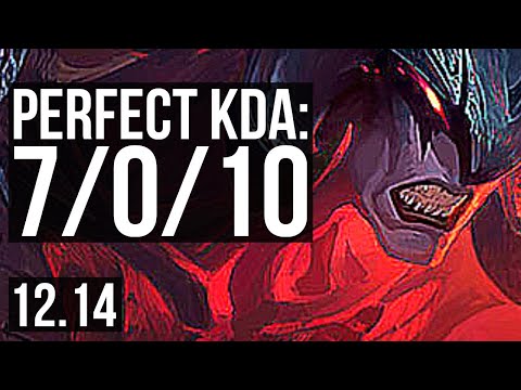 AATROX vs FIORA (TOP) | 7/0/10, 66% winrate, Godlike | KR Master | 12.14