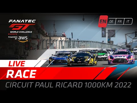 LIVE | Race | Paul Ricard 1000k | Fanatec GT World Challenge Europe Powered by AWS 2022 (English)